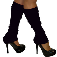 80s black leg warmers for retro aerobics and fancy dress costumes
