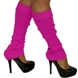 Fluoro pink 80s leg warmers for retro parties, dance performances, aerobics costumes and fancy dress.