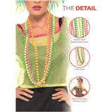 Details of the 80s Fluro bead necklaces