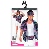 80s funky fashion shirt black packaging