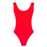 red 80s leotard costume retro aerobics outfit