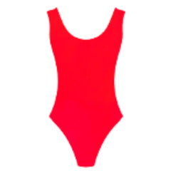 red 80s leotard costume retro aerobics outfit