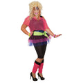 80s Neon Party Girl Costume – Tutu Dress Set