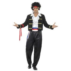 80s New Romantic costume with jacket trousers and headband