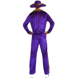 Purple pimp suit, trousers, jacket and hat