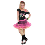 80's Reversible Skirt-Adult pink and yellow petticoat style.