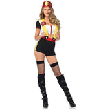 2 PC Code Red Cutie Fire Woman Costume