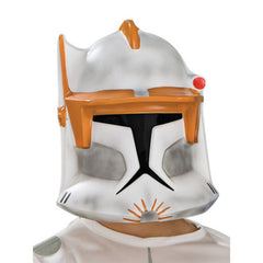 clone trooper commander cody deluxe costume, printed jumpsuit and mask.