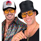 tinted glasses costume yellow lens retro
