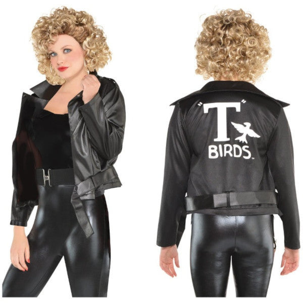 Grease sandy t-bird black jacket.