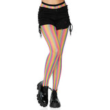Rainbow Striped Fishnet Tights - Leg Avenue