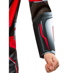 man in superhero pose wearing ant man costume with mask