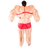 Inflatable musclewoman adult costume.