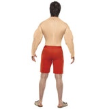 Baywatch Lifeguard Costume with Muscle Chest, jumpsuit.