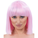 Lola Blunt Bob Wig - Baby Pink
