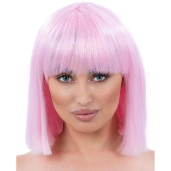 Lola Blunt Bob Wig - Baby Pink