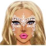 Masquerade Adhesive Face Jewels in Clear - Leg Avenue
