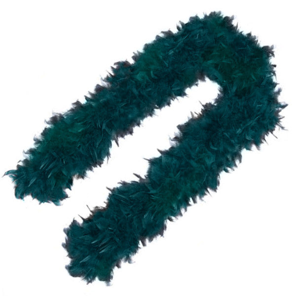 Deluxe Plush Turkey Boa - Teal Green