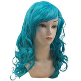 Turquoise Long Curly Wig