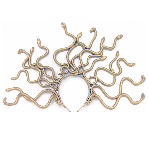 Medusa Headband-Gold Snakes