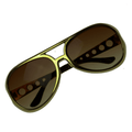 1970s Mens Disco Glasses – Gold