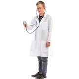 aboratory/Doctor Coat Child Costume, white coat with pockets and stethescope.