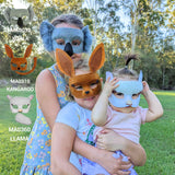 Deluxe Animal Set - Kangaroo for adults and kids, mask and tail included.