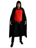 Velvet Hooded Cape Cloak - Assorted Colours