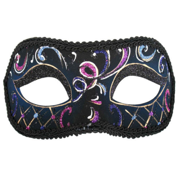 Casablanca Masquerade Mask-Pink & Blue