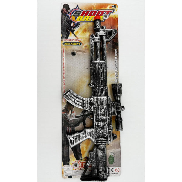 Silver Shoot Toy Rifle