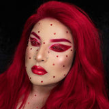 Starry Eyed Yearly Contact Lenses - Red Mesh