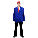 Adult business man costume with tie and hat