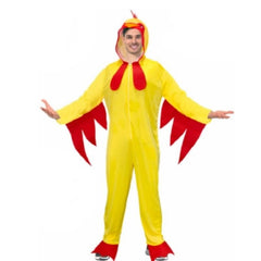 Adult chicken costume with hood novelty outfit
