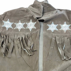 Adult cowboy fringed jacket costume with Silverstar detail