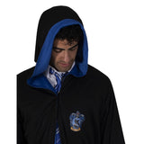 Adult Ravenclaw Classic Robe, hood attached to robe.