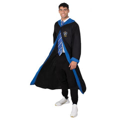 Official adult Ravenclaw classic robe from Harry Potter with hood and house crest