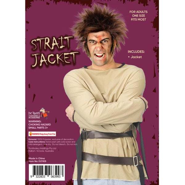 Adult Restrained Costume - Straight Jacket – Cracker Jack Costumes Brisbane