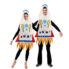 Adult Rocket Ship Costume – novelty space and sci-fi tunic fancy dress outfit