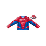 Adult Spider-Man Costume Top and Mask set including printed top and character mask