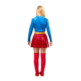 Back view of Adult Supergirl Deluxe Costume without cape