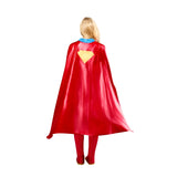 Back view of Adult Supergirl Deluxe Costume showing cape with large S logo