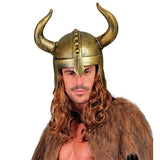Adult Viking costume helmet with gold-look antique detailing
