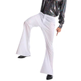 White flared disco pants for 70s costume