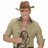 Explorer-style adventurer hat with soft suede look finish