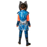 Back of Ahsoka deluxe child costume with tunic, pants and mask