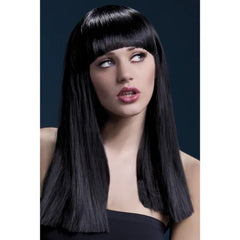 Alexia Long Blunt Wig - Black, heat resistant and quality wig.