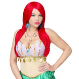 Long Red Alicia Dream Hair Wig Worn with Fairytale Costume
