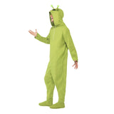 loose fitting alien onesie costume for adults ideal for space parties.