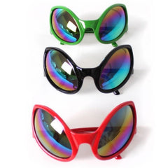 Alien party glasses assorted colours novelty costume