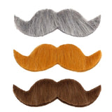 Ambassador Moustache in Grey, Blonde and Brown Colours